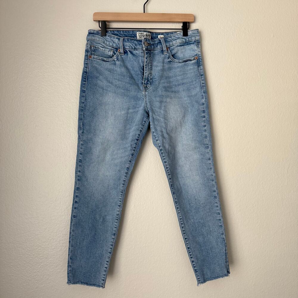 Lucky Brand Womens Ava Crop Light Wash Mid Rise Jean Denim Pants Size 12/31